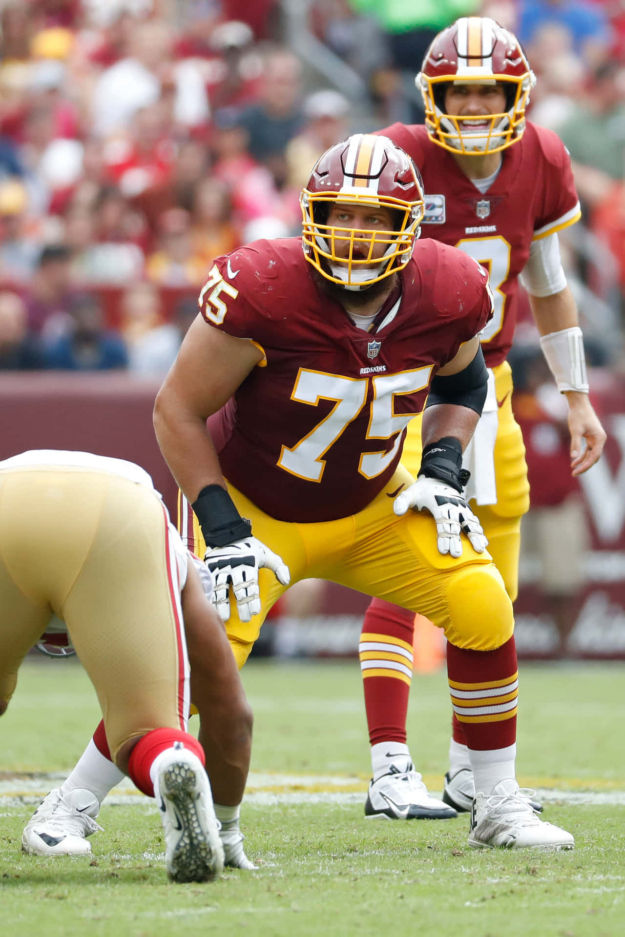 Washington Redskins Offensive Tackle Brandon Scherff 2015 Draft Pick Hintergrundbild Wallpaper