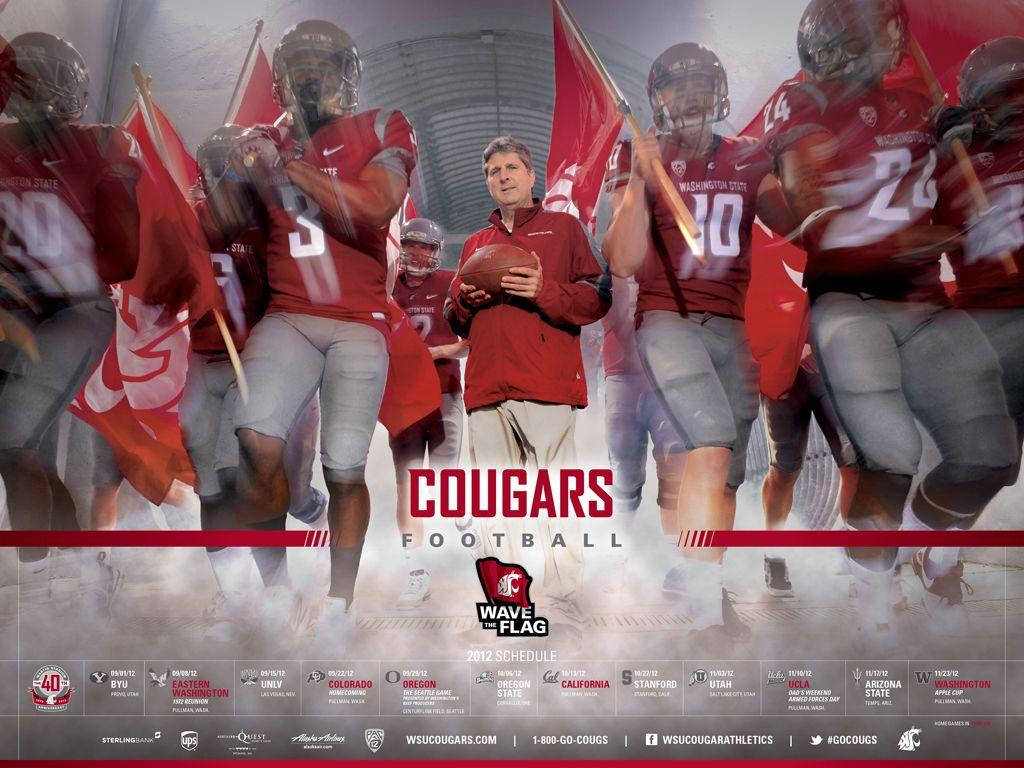 Washington State University Cougars Football Poster Wallpaper