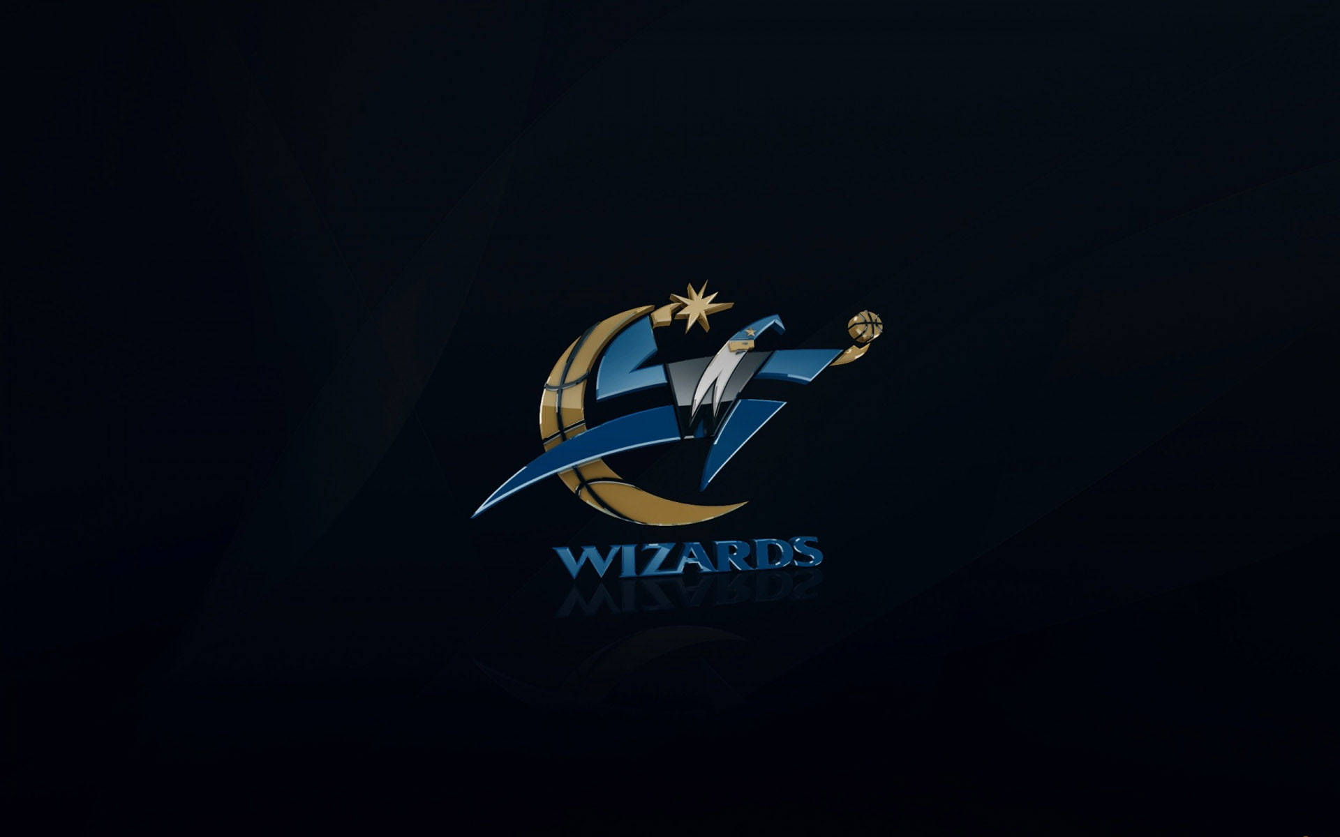 Washington Wizards Emblem I Blå Wallpaper