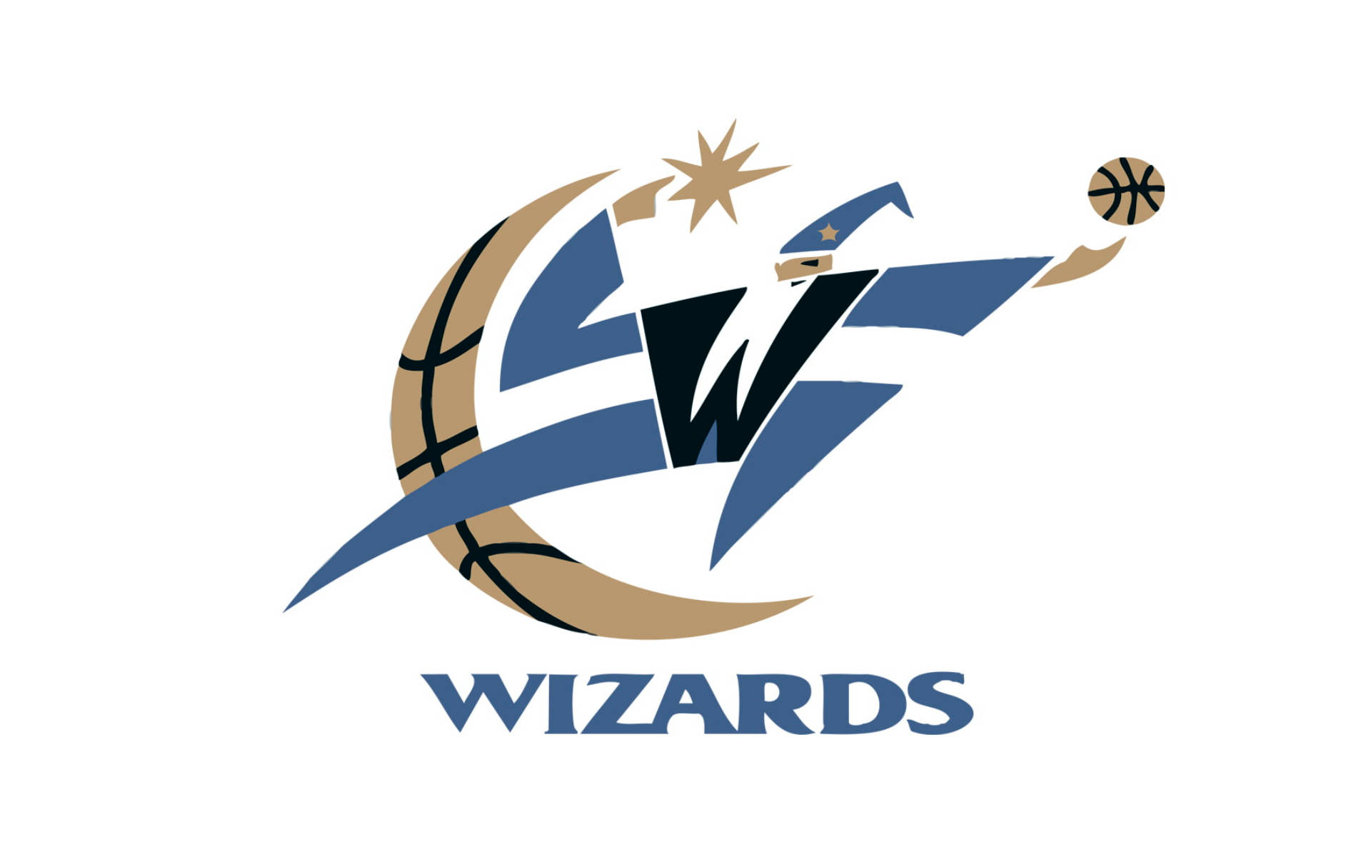 Washington Wizards Logo In White Wallpaper