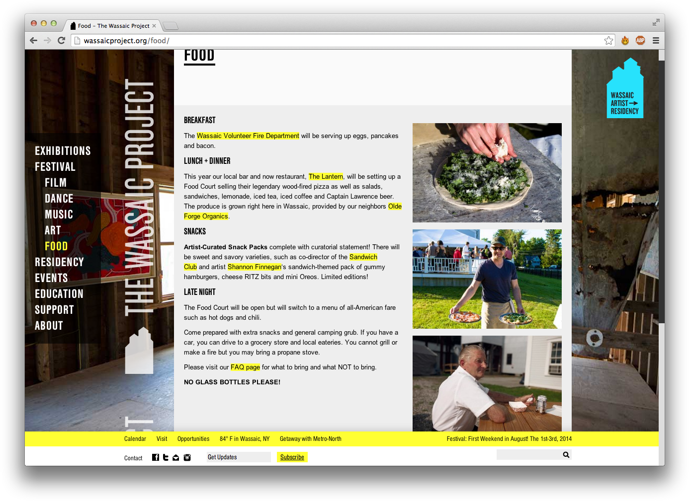 Wassaic_ Project_ Festival_ Food_ Page PNG