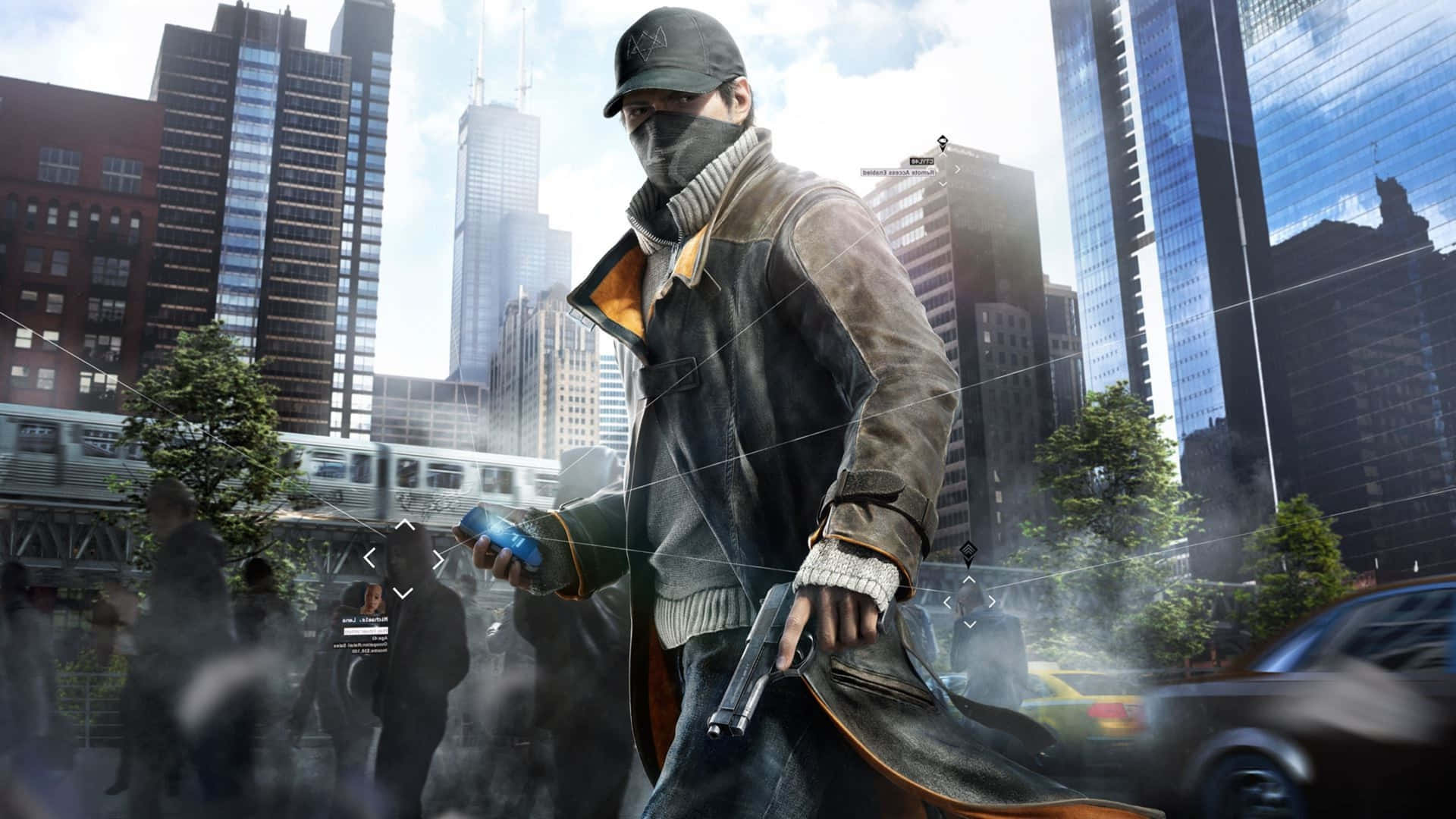 Wallpaper the sky, the city, home, mask, glasses, cap, guy, Ubisoft,  hacker, Marcus, Watch Dogs 2, Marcus images for desktop, section игры -  download