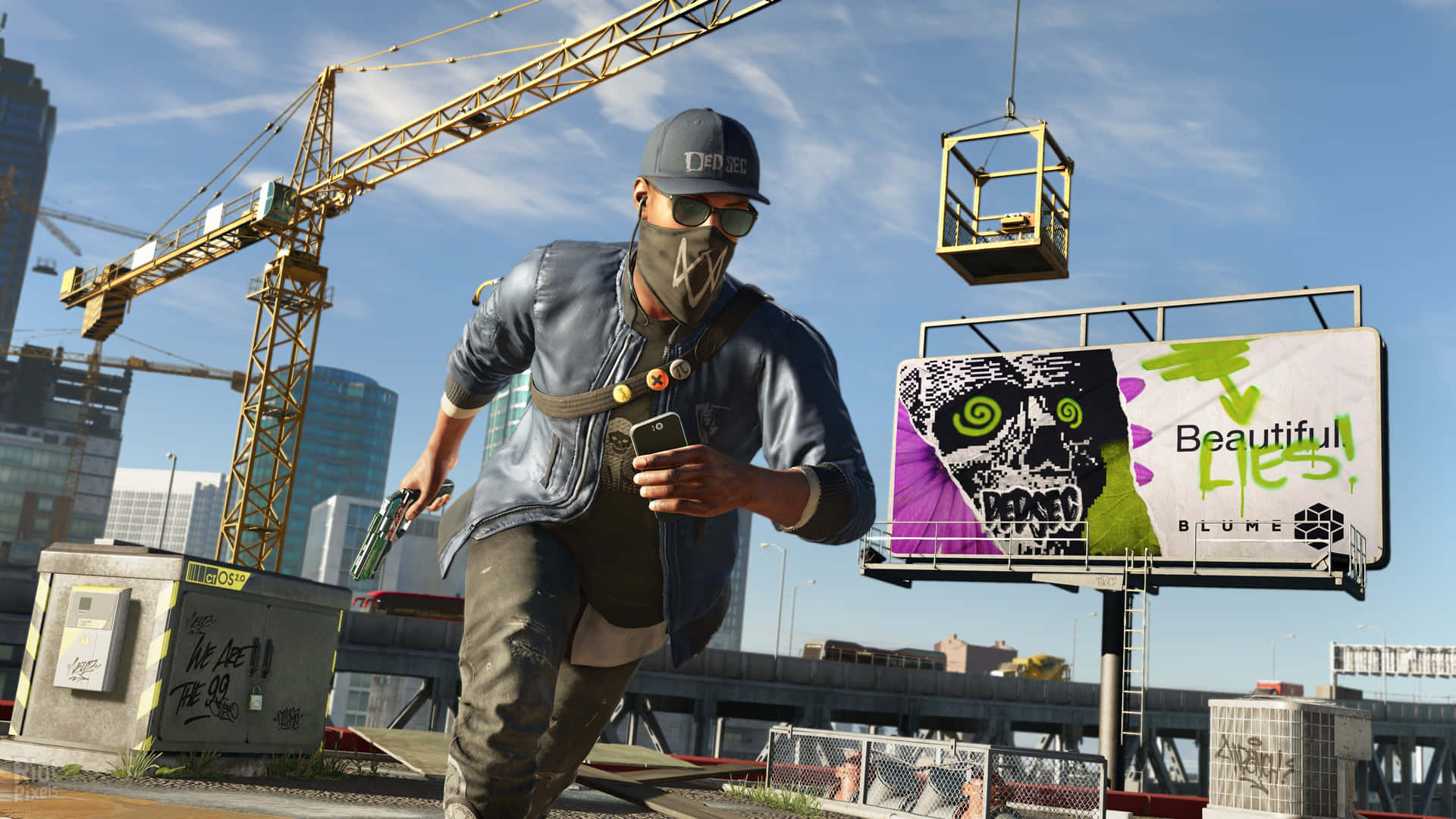 Play "Watch Dogs 2" in 4K resolution with breathtakingly beautiful graphics Wallpaper