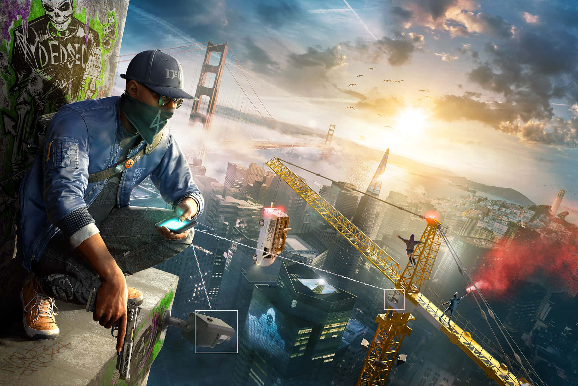 Explore the World of San Francisco with Watch Dogs 2 in 4K Wallpaper