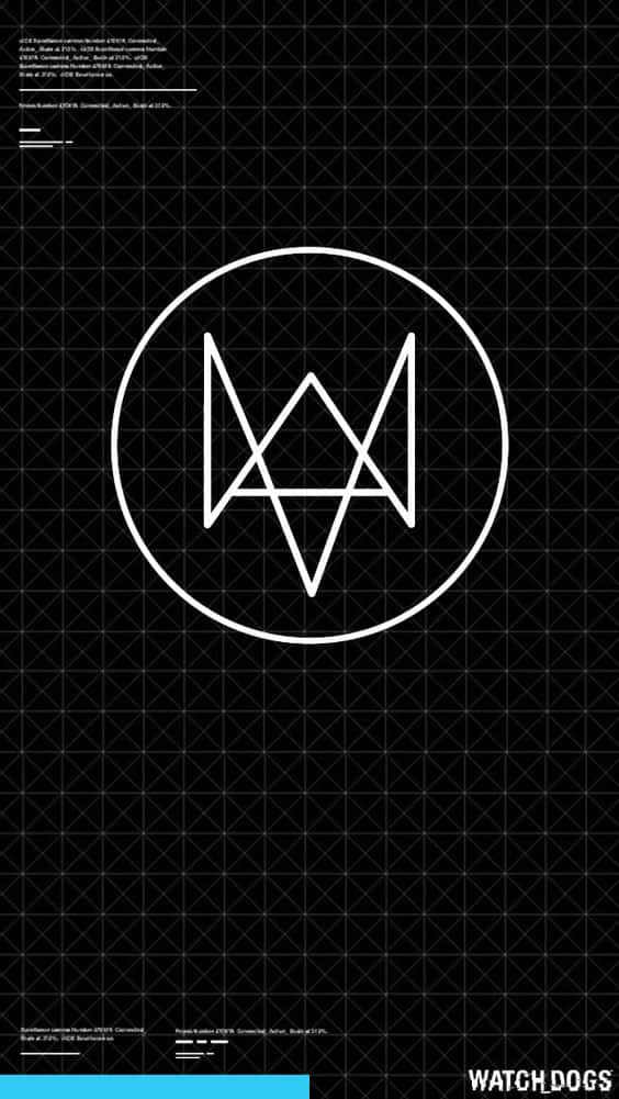 Watchdogs Logo Auf Schwarzem Hintergrund Wallpaper