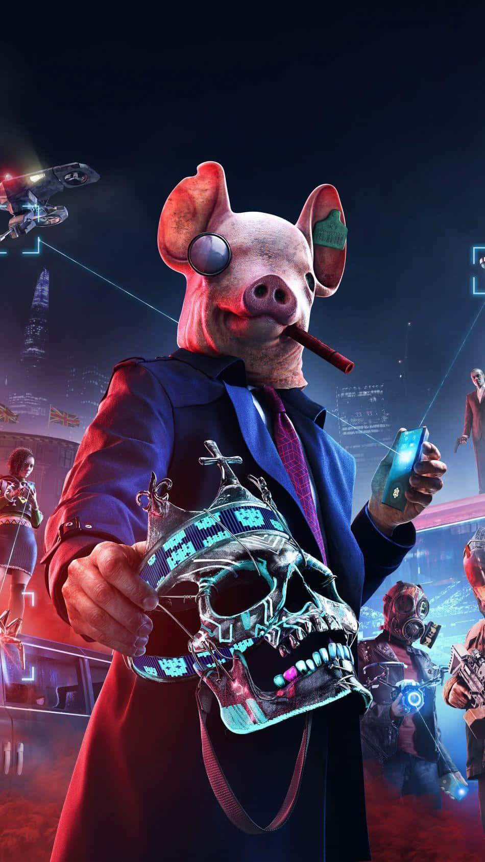 Upgrade your gaming experience with Watch Dogs on iPhone Wallpaper