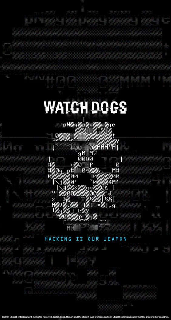 Relojde Calaveras Watch Dogs Para Iphone. Fondo de pantalla