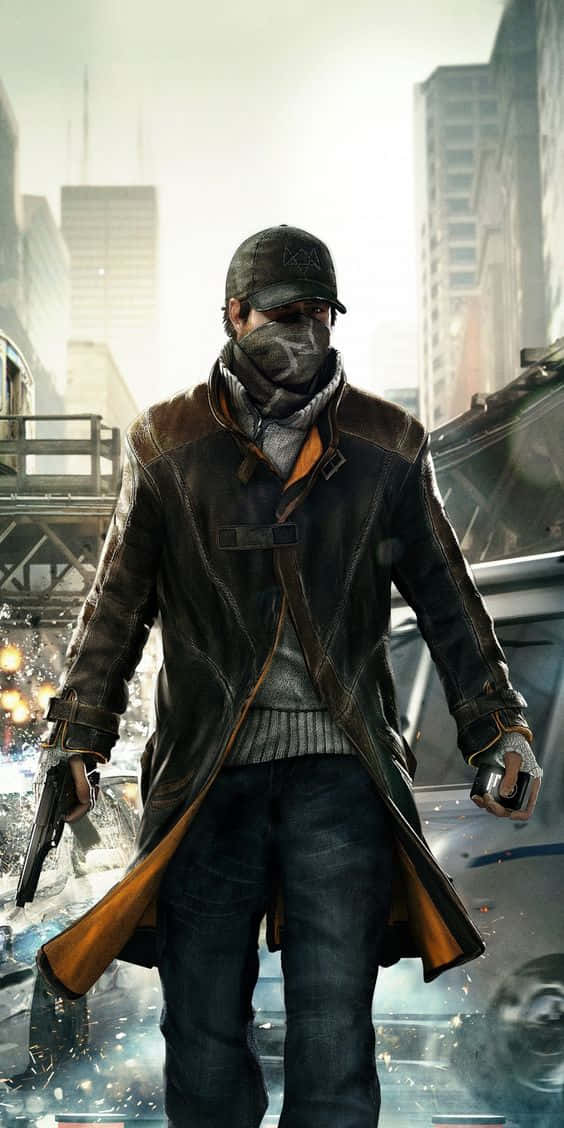 Character From Watch Dogs Iphone Wallpaper