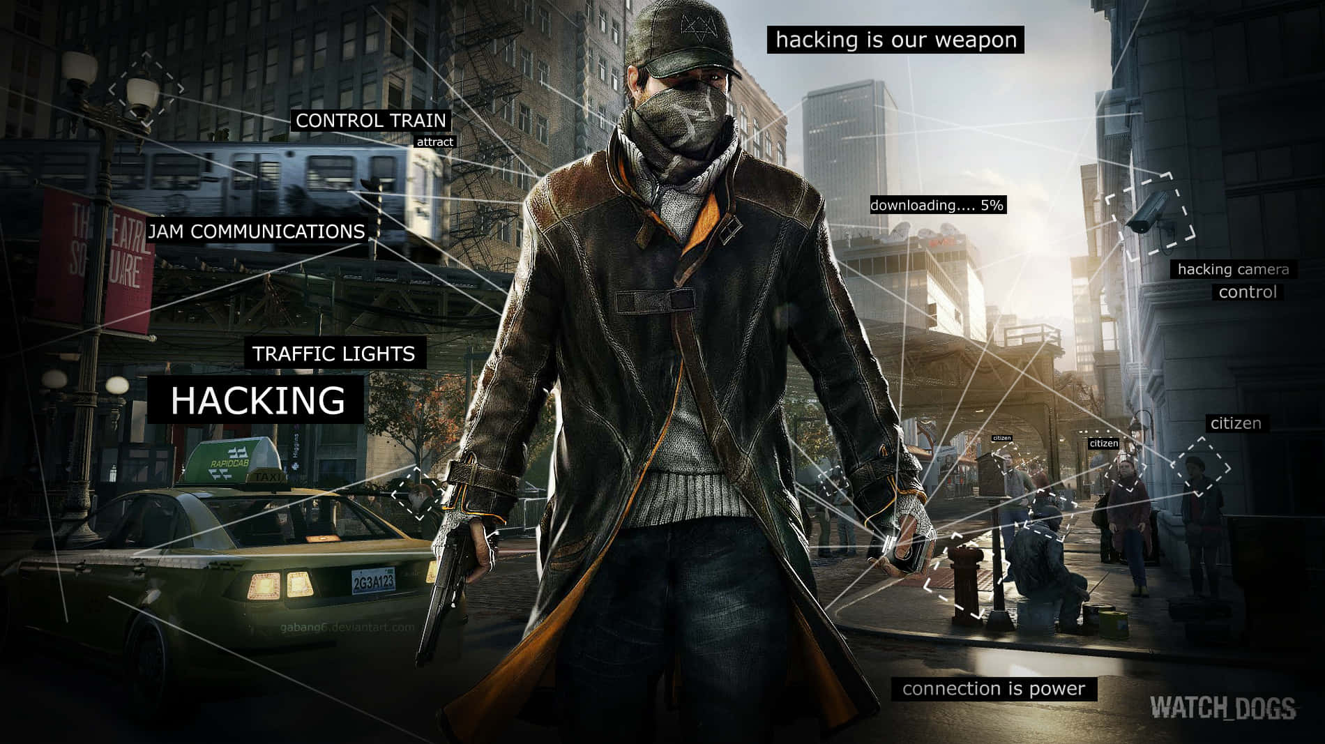 Introducing Watch Dogs. Download and Play Now! Wallpaper
