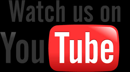 Watch Us On You Tube Logo PNG