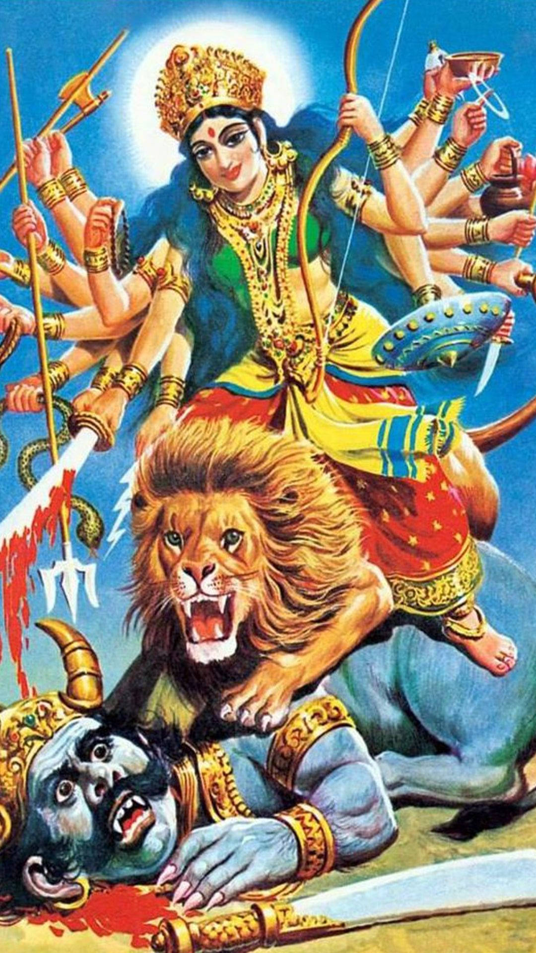 Viendoa Durga Mata En Alta Definición (hd). Fondo de pantalla