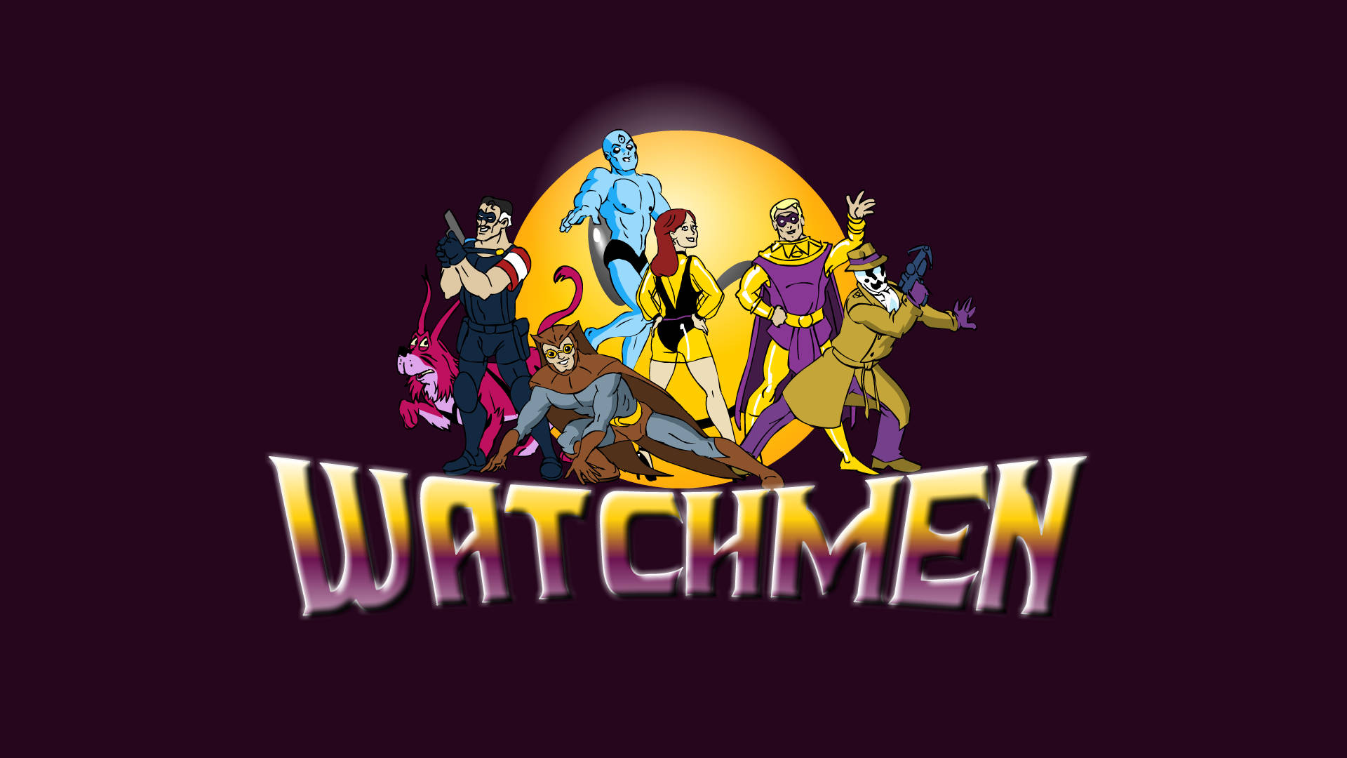 Watchmen Cartoon Series Wallpaper