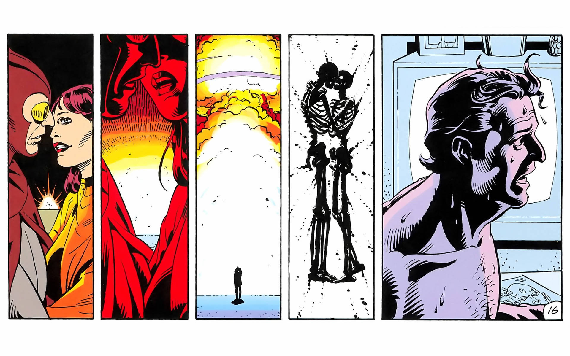 Watchmen Comic Panels Wallpaper