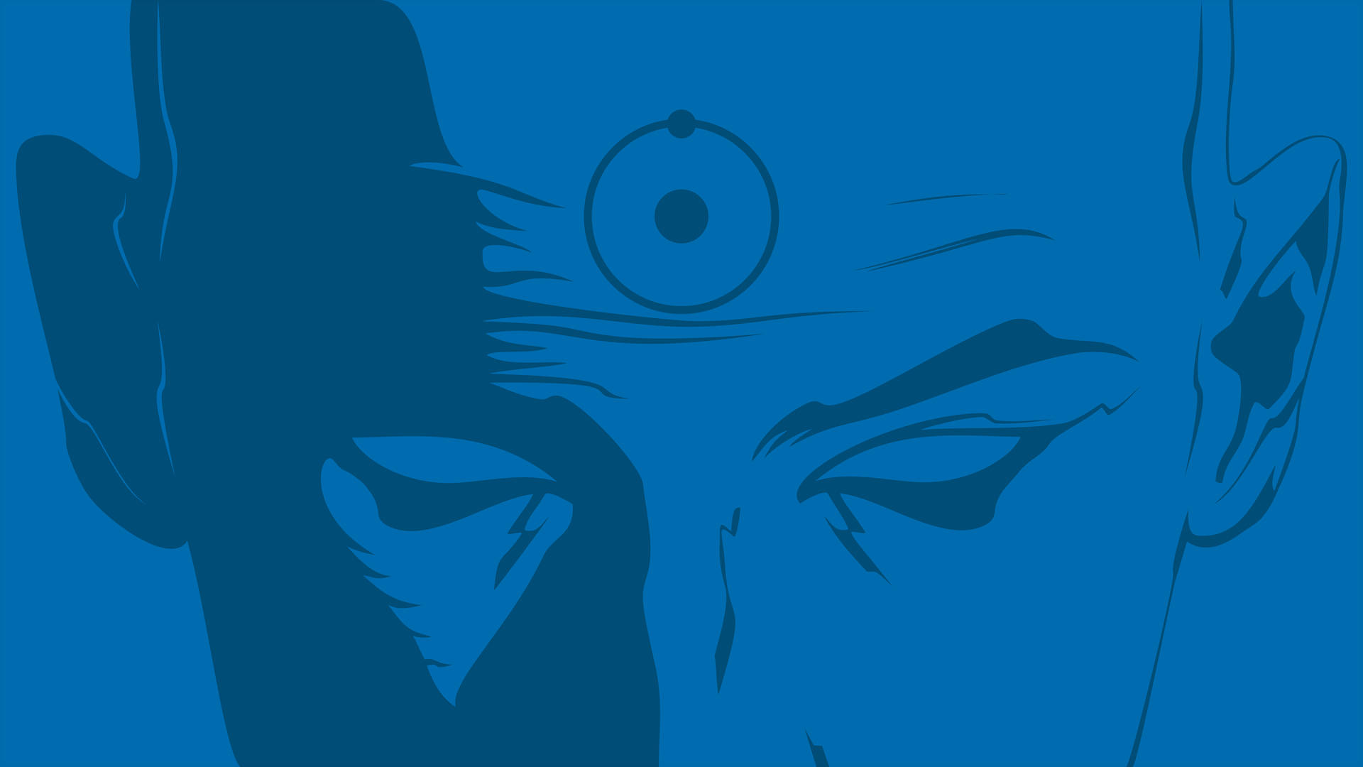 Watchmenmanhattan Azul Papel de Parede