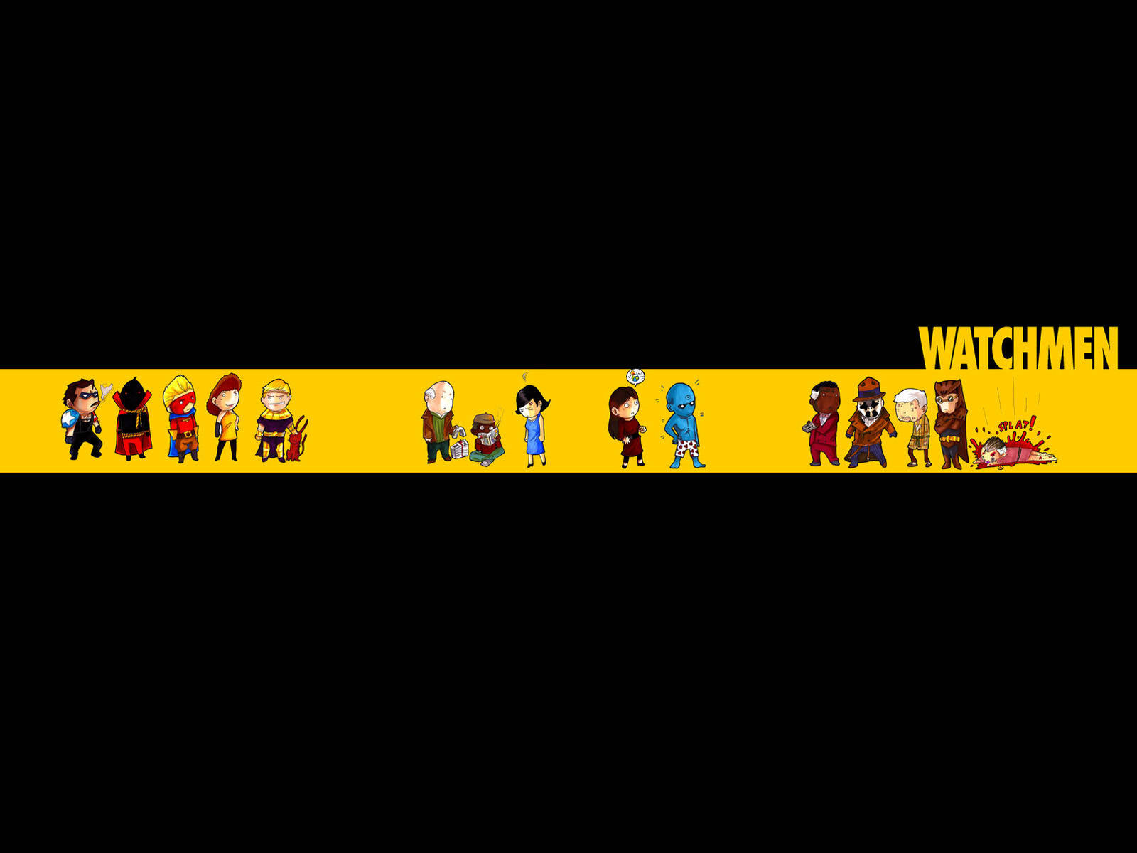 Watchmen Mini Characters Wallpaper
