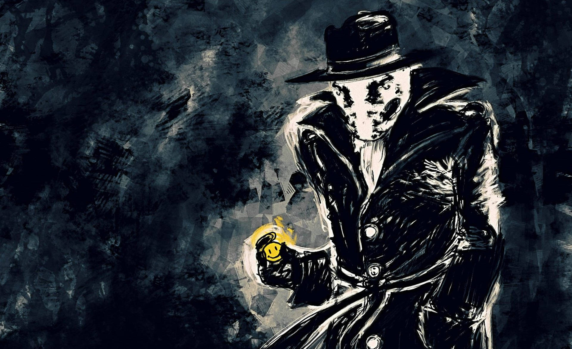 Watchmen Rorschach Grim Arte Sfondo
