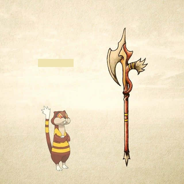 Watchog Lllustration On Textured Background Wallpaper