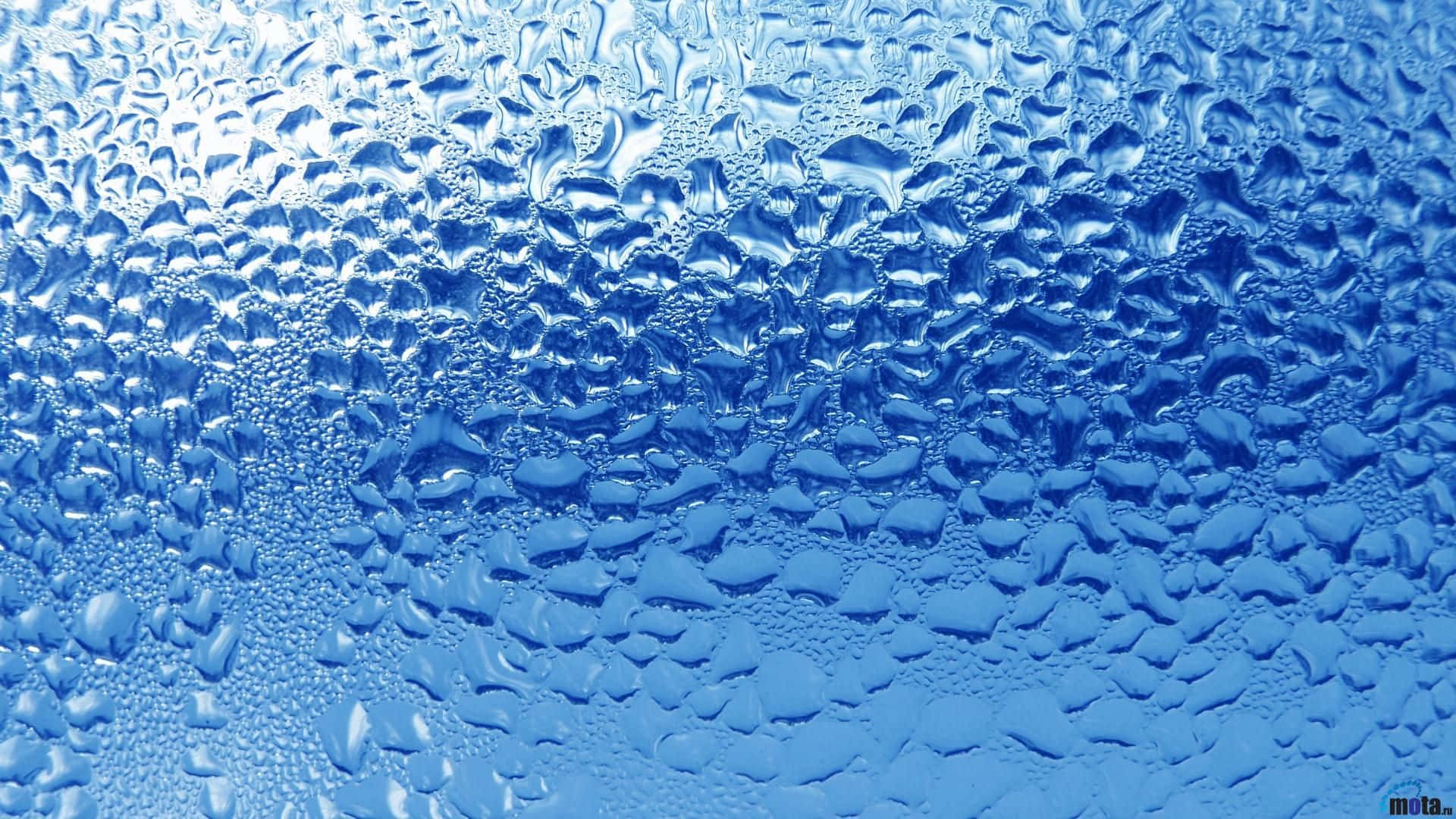 Aesthetic Water Drops Glass Background