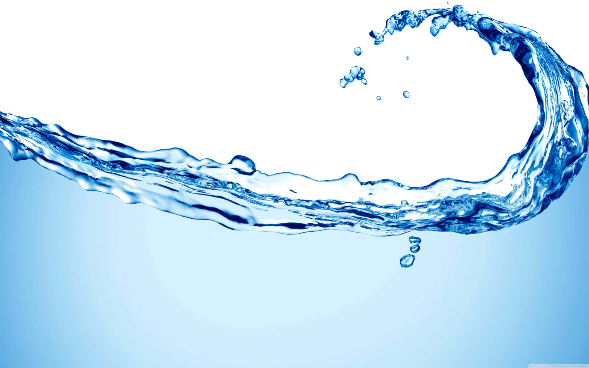 Simple Blue Water Splash Background