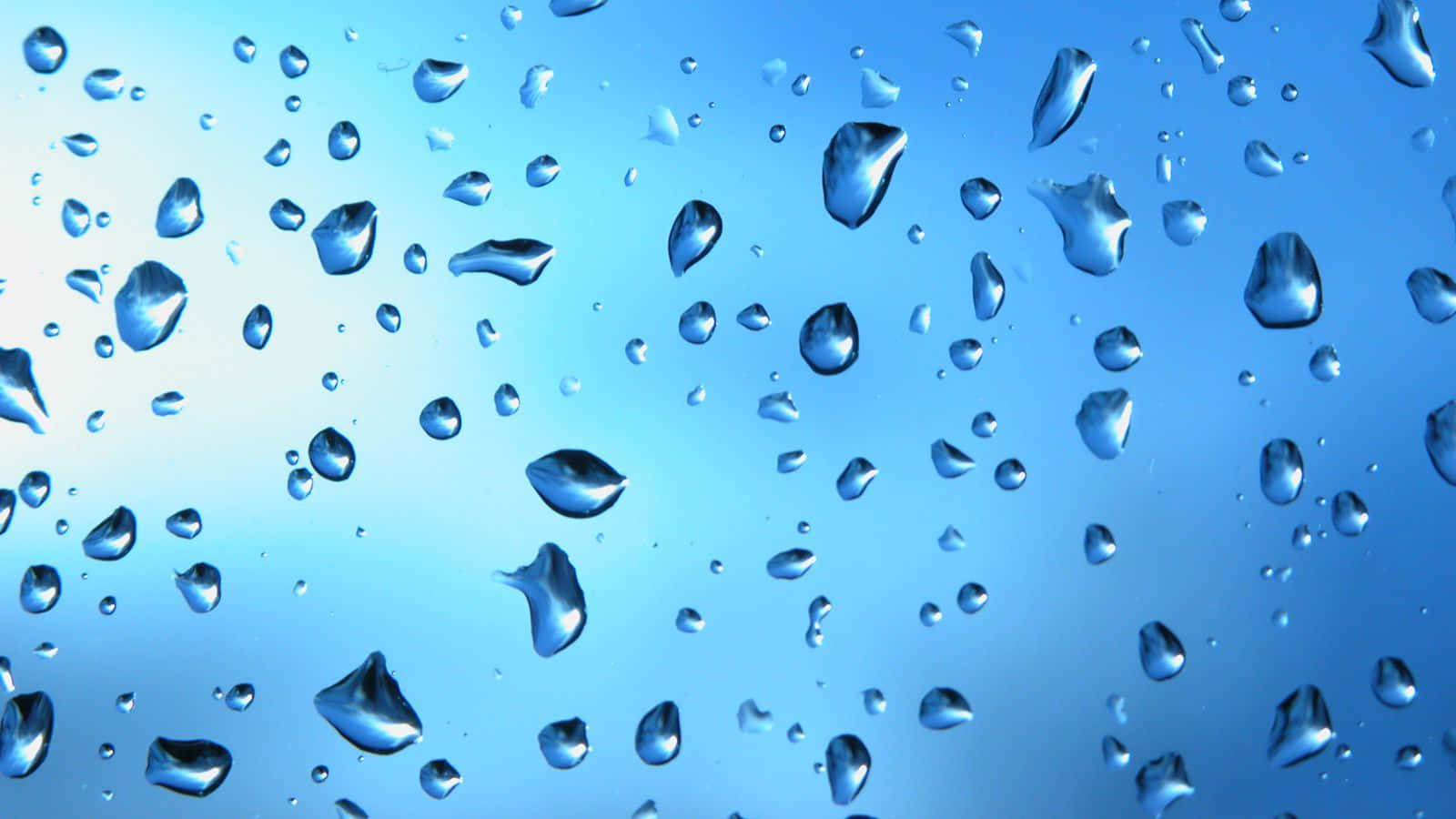 Beautiful Water Droplets Glass Background