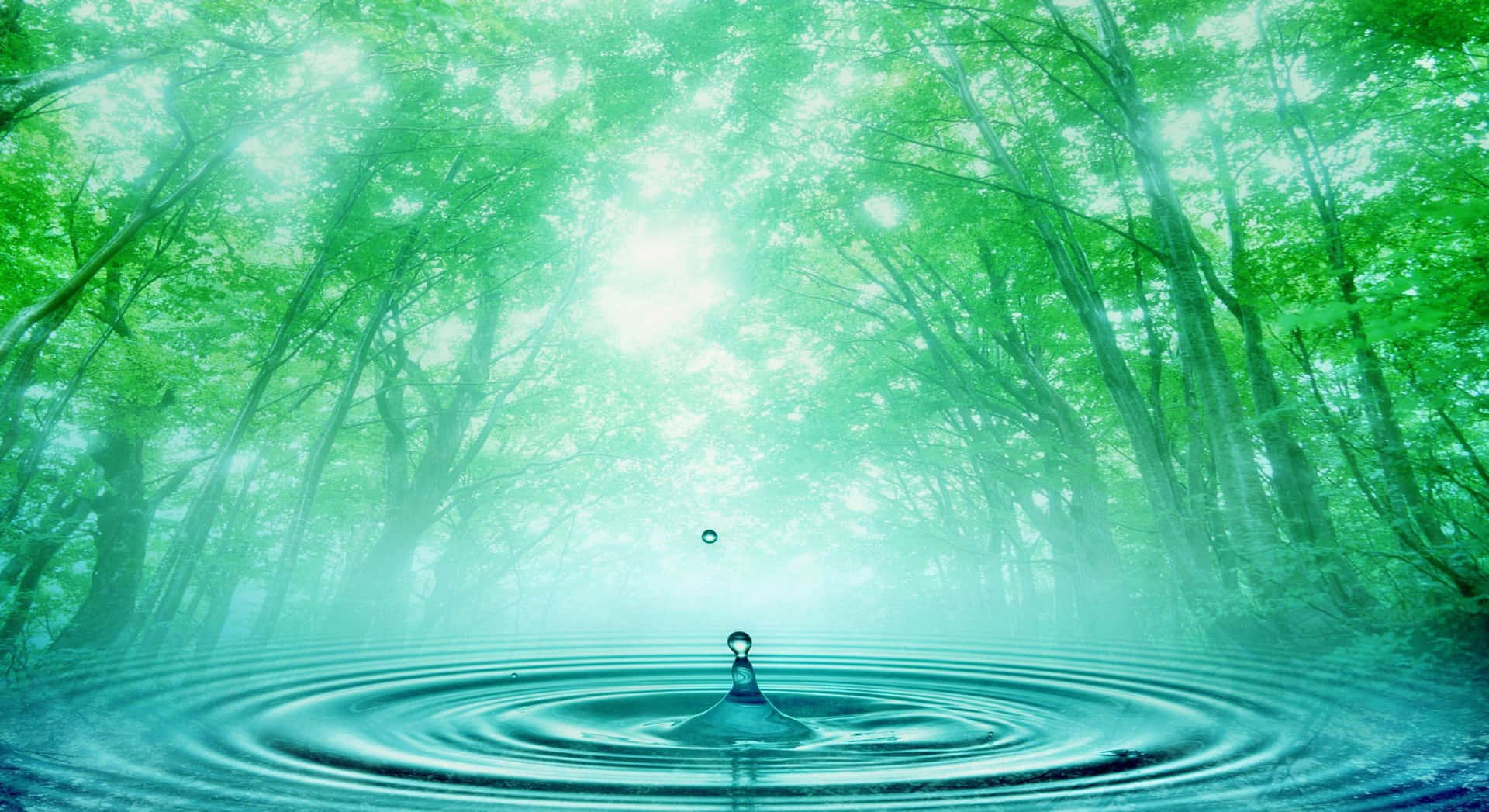 Holistic Nature And Water Background