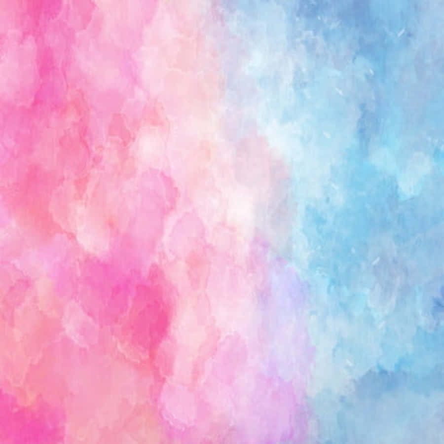 Water Color Pink And Blue Aesthetic Wallpaper