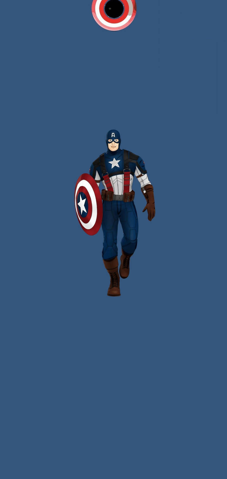 Water Drop Notch Captain America Background
