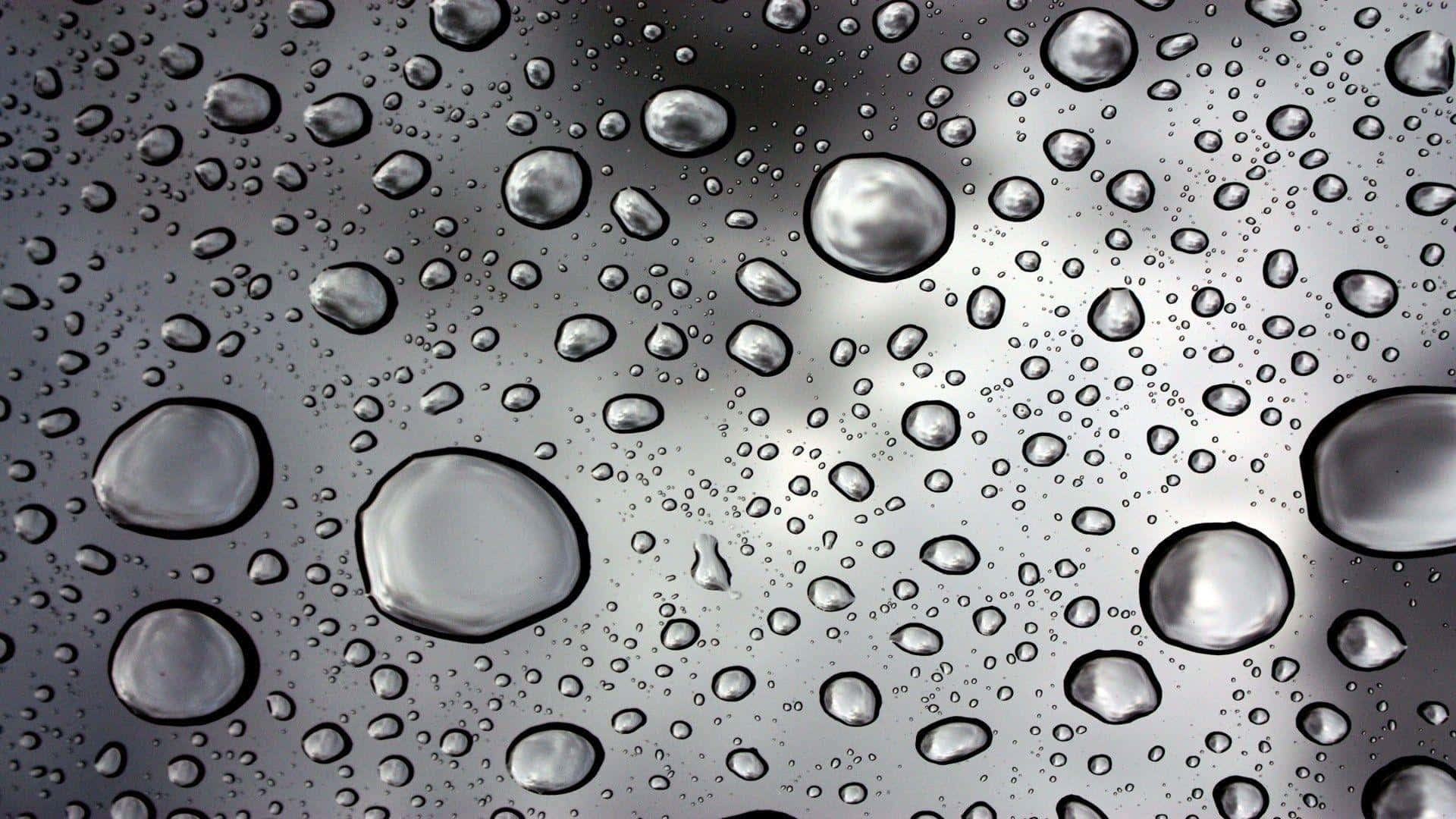 Water Droplets On A Glass
