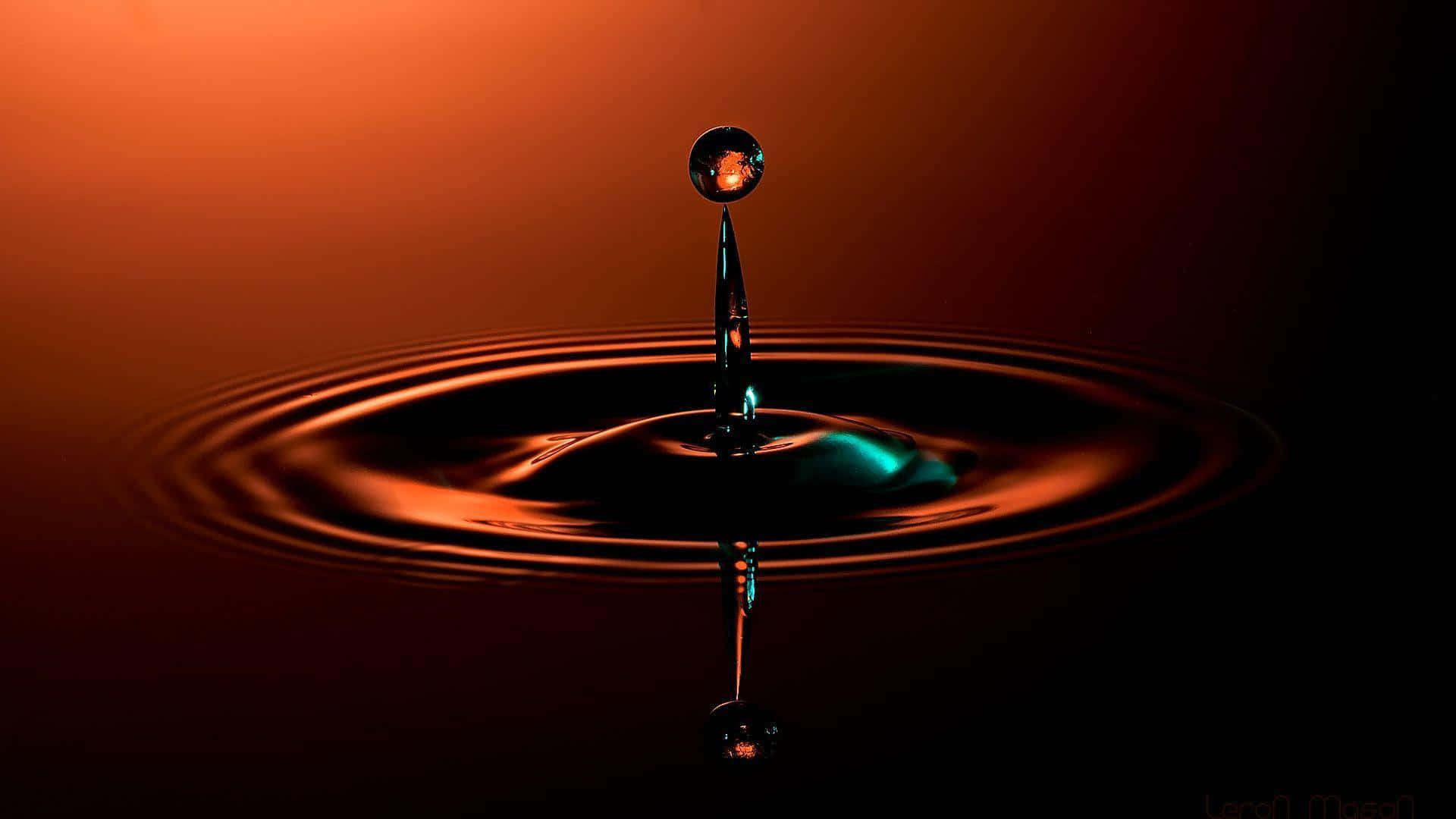 Nature's beauty - A magnificent water droplet