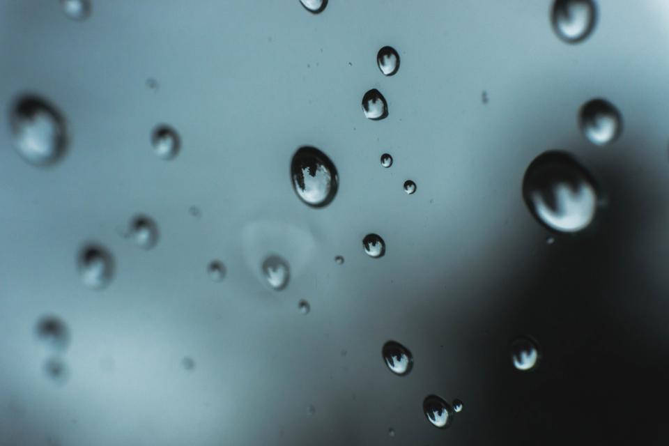 Water Droplets On Screen Wallpaper