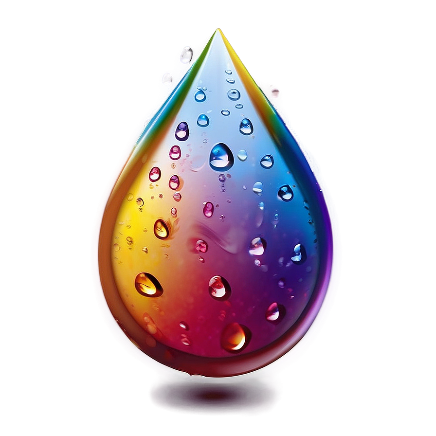 Water Drops On Colored Surface Png Hgg PNG