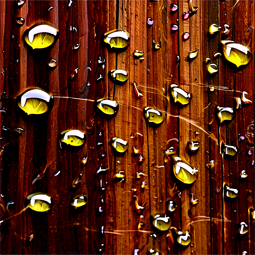 Water Drops On Wooden Surface Png 69 PNG