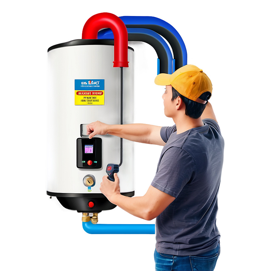 Water Heater Expansion Tank Installation Png Qej61 PNG