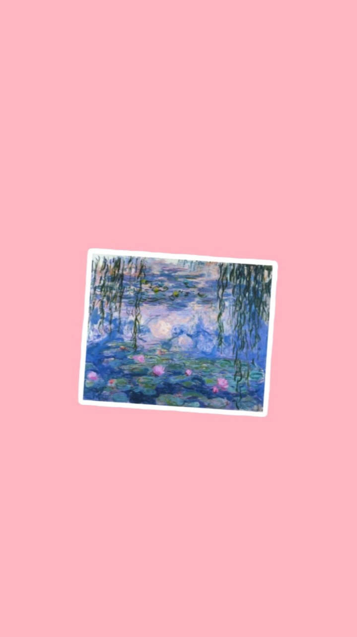 Water Lilies Impressionist Art Wallpaper
