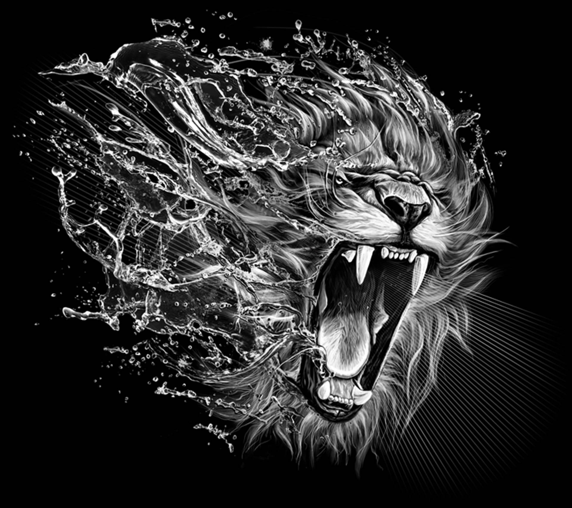 Water Lion Laptop Wallpaper