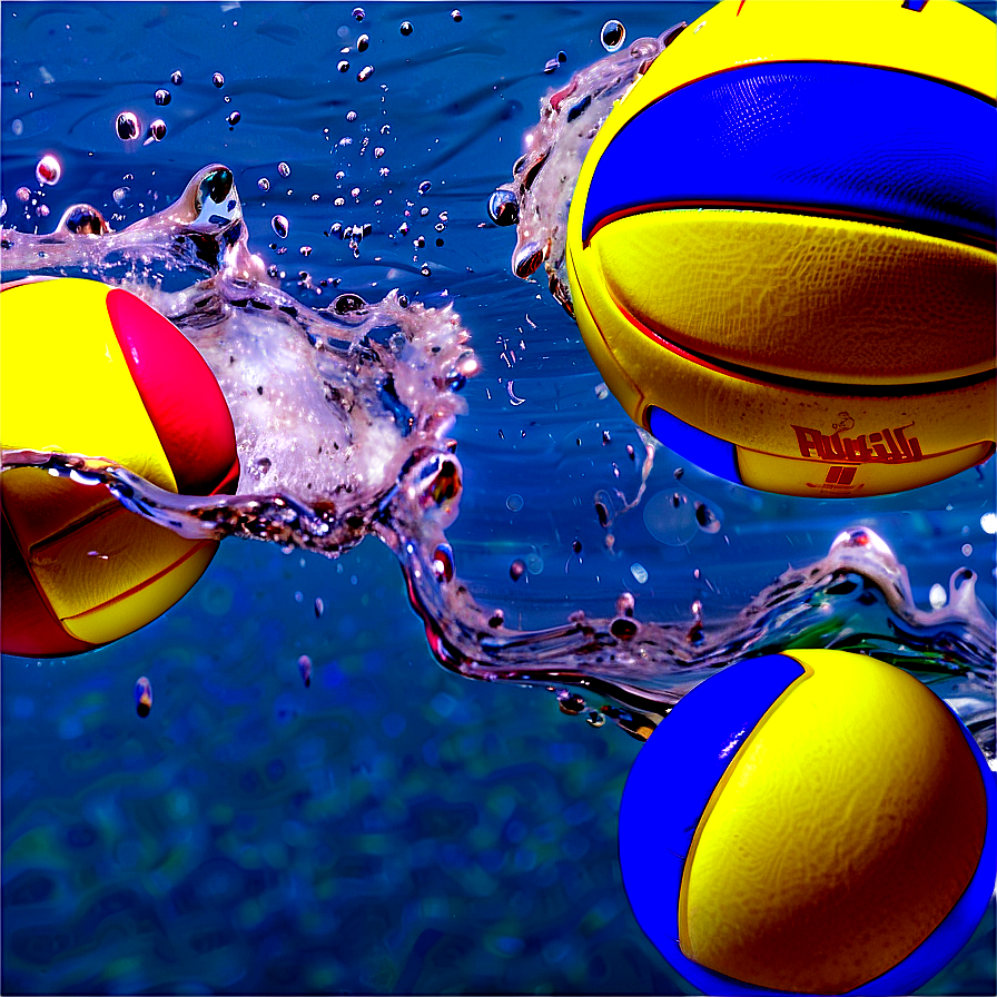 Water Polo Ball In Water Png 06132024 PNG