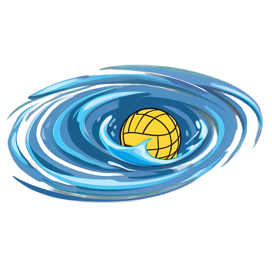 Water Polo Ball With Waves Png 95 PNG