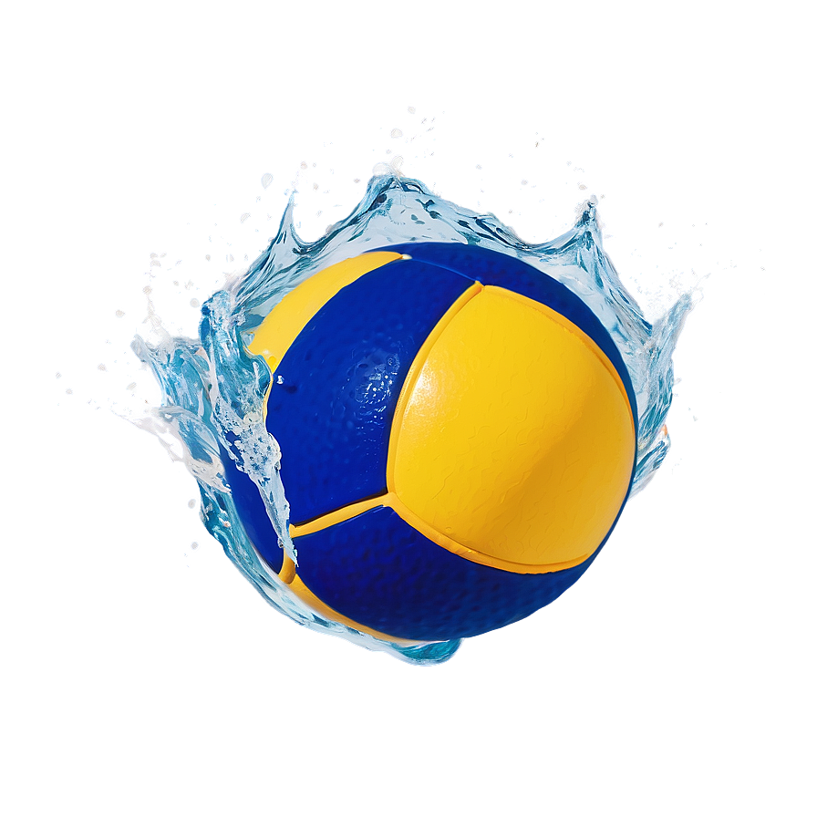 Water Polo Ball With Waves Png Mrn20 PNG