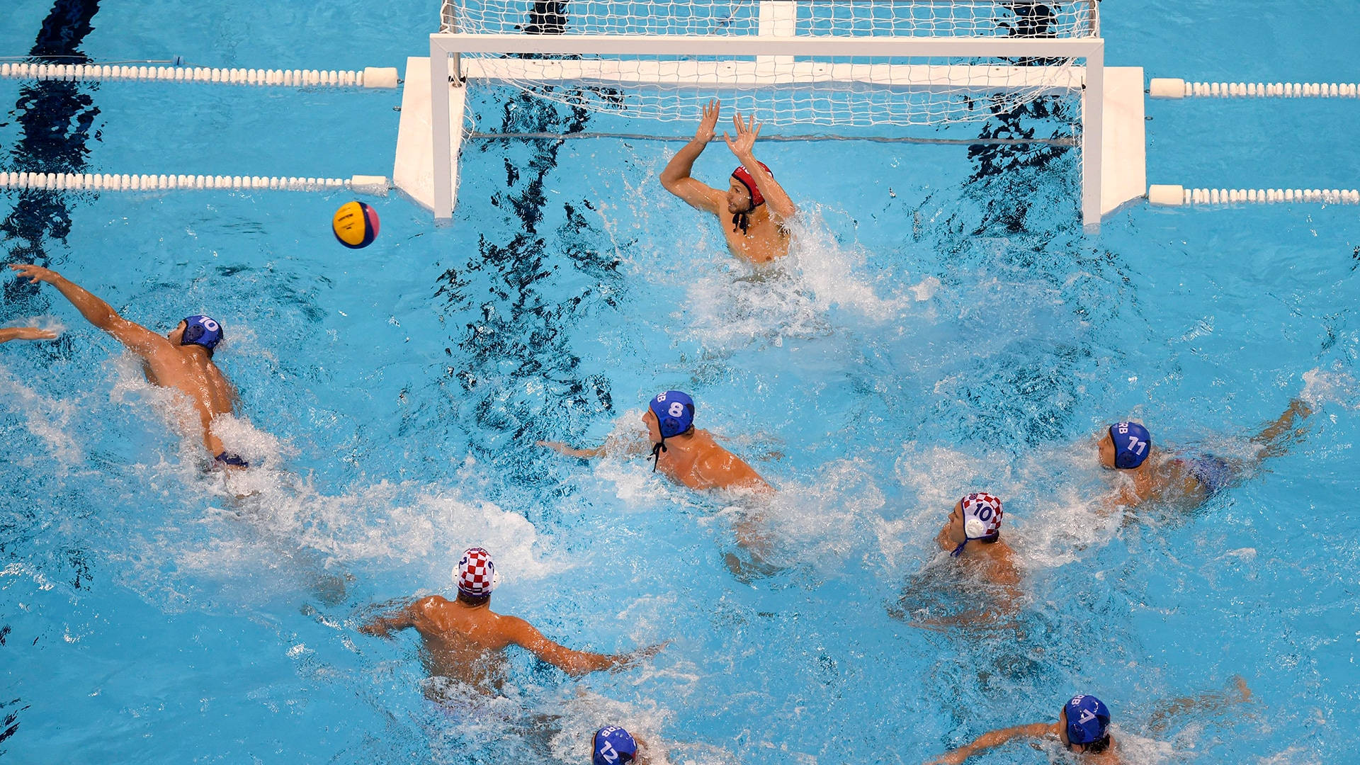 Water Polo Defensive Formation Wallpaper