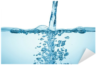 Water Pouring Into Glass Bubbles PNG