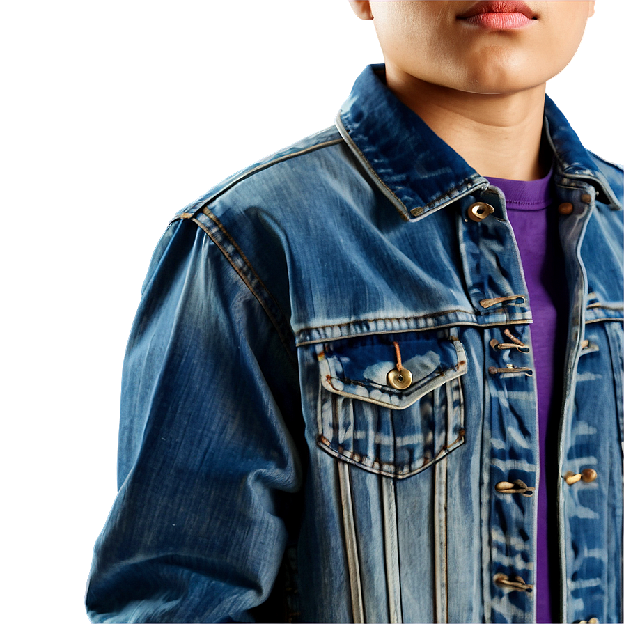 Water Resistant Jean Jacket Png Ker45 PNG