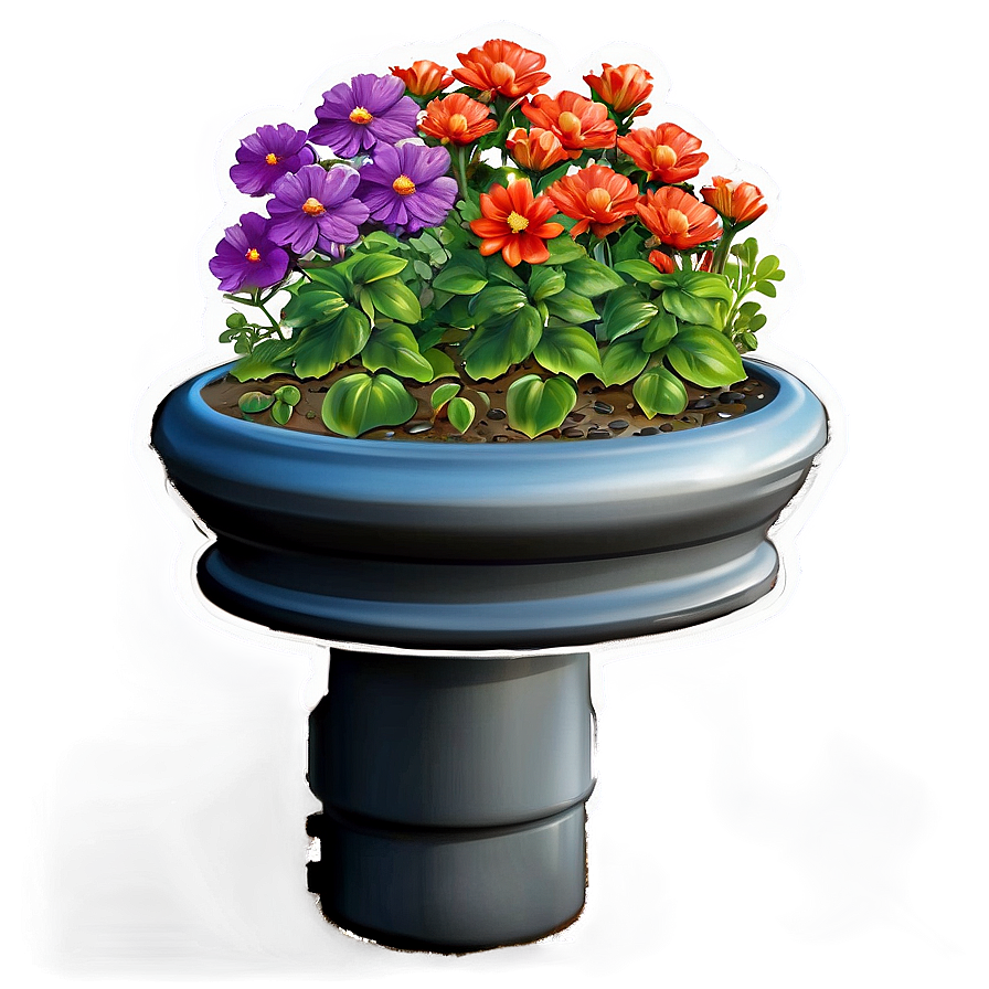Water-saving Flower Bed Png Mev35 PNG