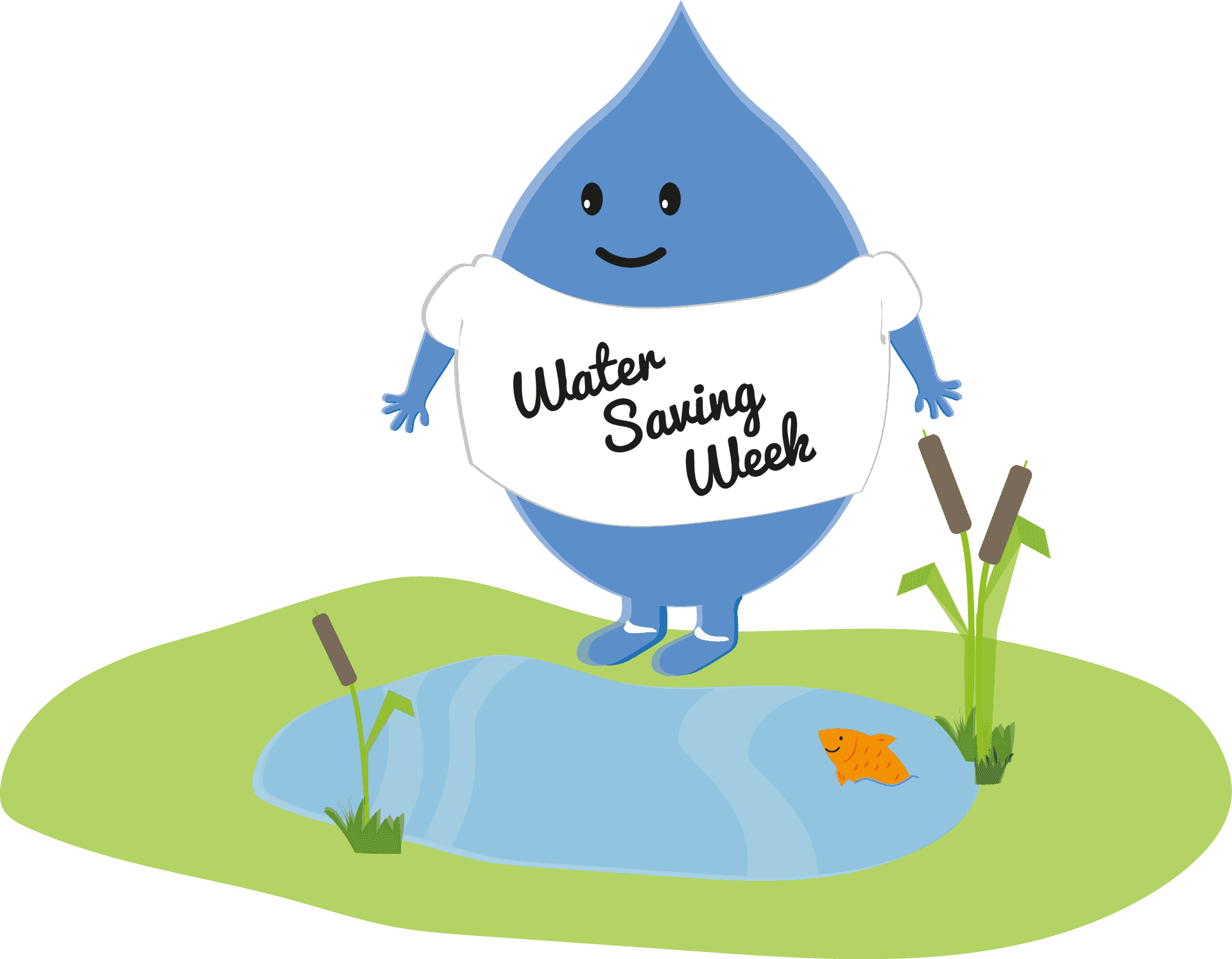 Water Saving Week Campaign Character.png PNG