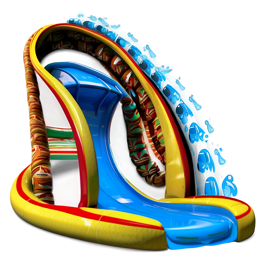 Water Slide Spiral Png 06122024 PNG