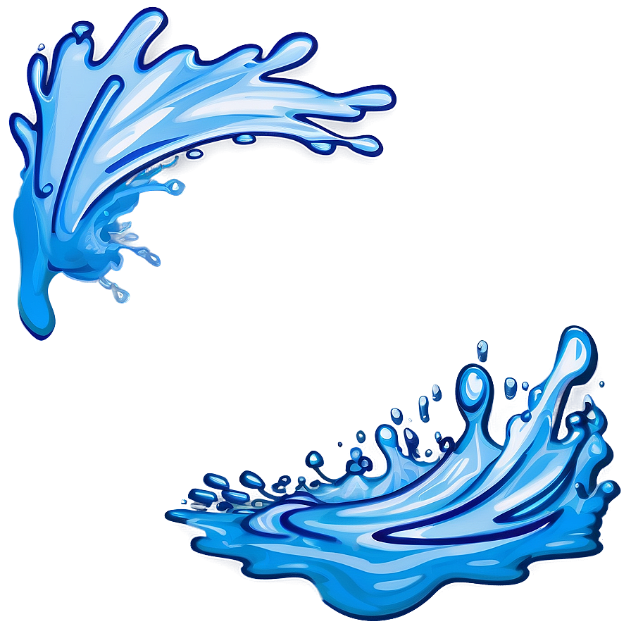 Water Splash Border Png 05042024 PNG