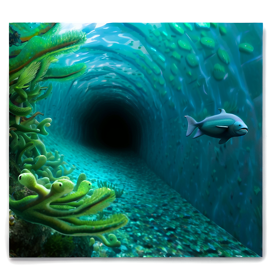 Water Tunnel Under Sea Png 06242024 PNG