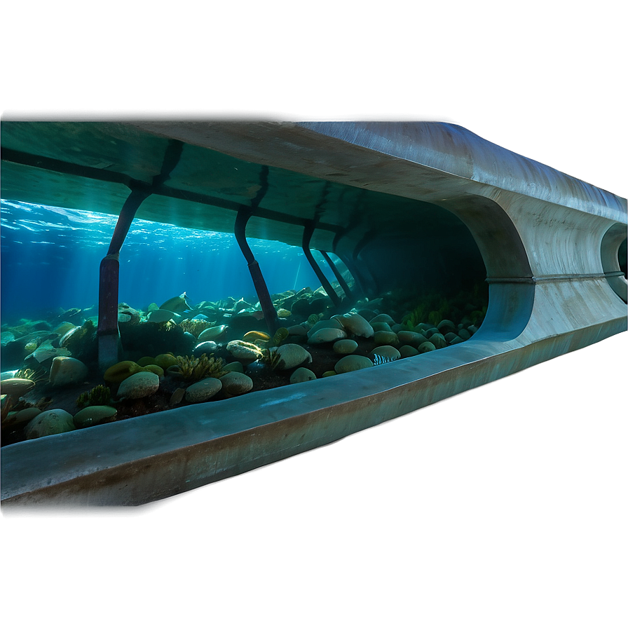 Water Tunnel Under Sea Png Gva57 PNG