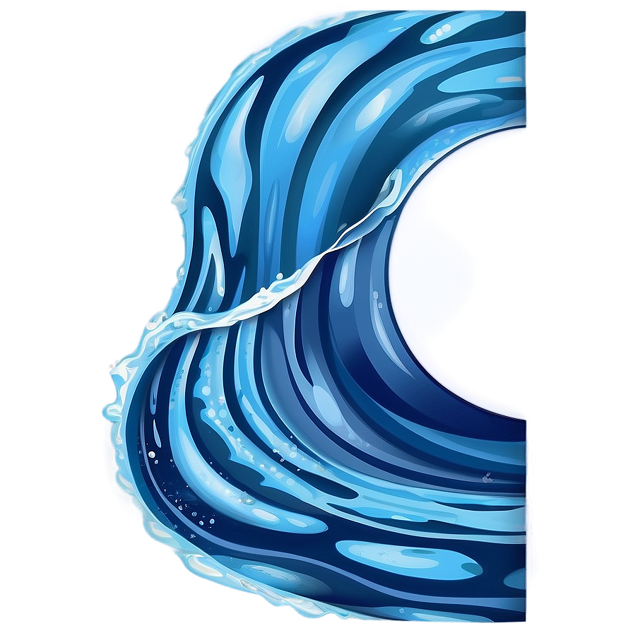 Download Water Wave Illustration Png Mnb80 | Wallpapers.com