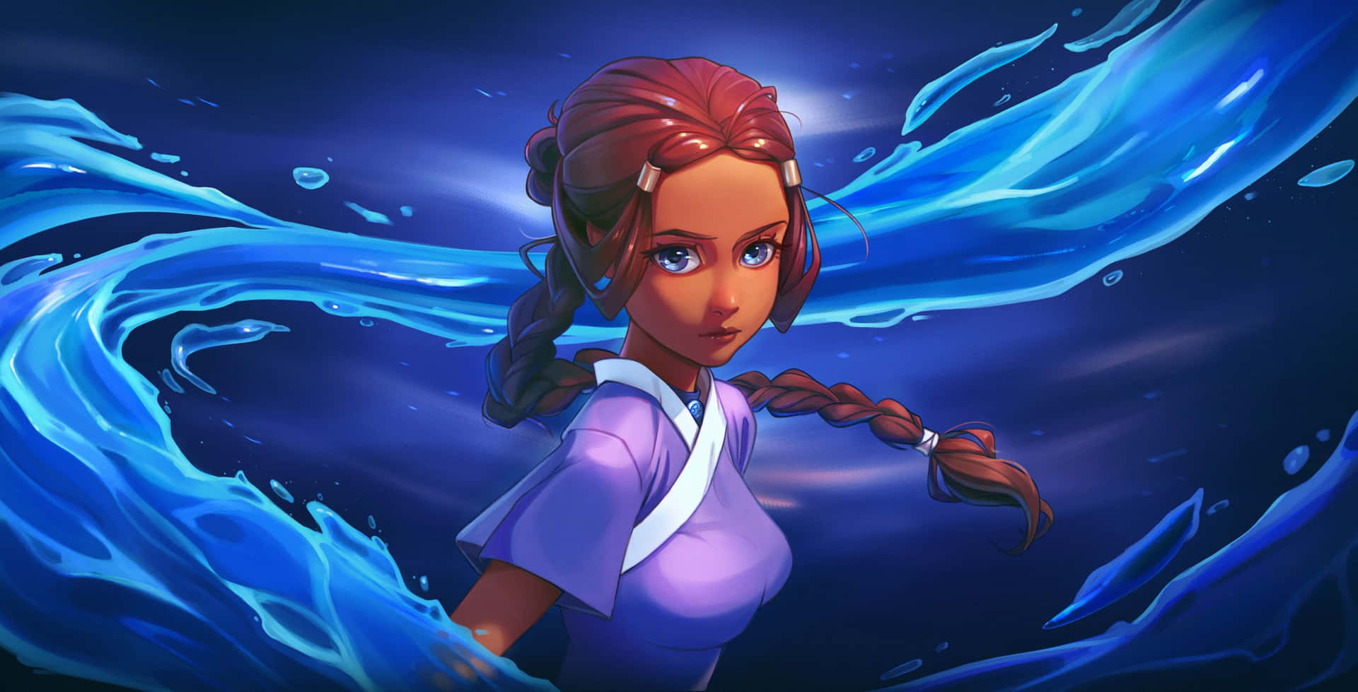 Karya Master Waterbending Katara Wallpaper