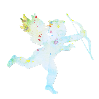 Watercolor Angel Archer PNG